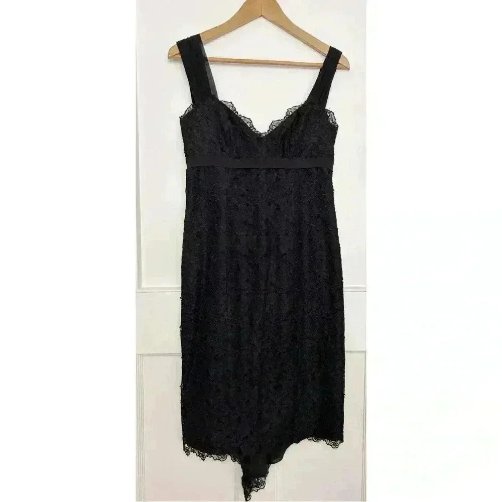 Women’s Silk, Lacey Nicole Miller Black Dress Size  8